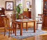 包邮 实木家具 餐厅香樟木餐桌 圆桌可折叠伸缩桌子餐厅桌椅特价