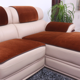 冬季毛绒沙发垫防滑皮沙发坐垫加厚组合沙发垫子茶几客厅地毯定做