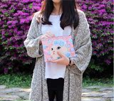 韩国正品Jetoy可爱猫咪高级PU甜美女silm多功能手拿包收纳化妆包