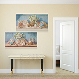 简约地中海风格客厅装饰画 沙发背景墙挂画玄关卧室床头单幅画