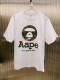 6折起 香港代购 Aape 16夏 男装纯棉迷彩猿人标休闲短袖T恤2214