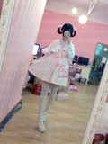 【To Alice】C1767- 春款中华风樱花刺绣交领连衣裙+斗篷两件套