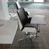 厂家直销优质培训椅多功能带大写字板移动会议培训椅公司会议椅