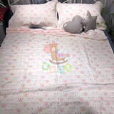 纯棉床单单件单人床单学生宿舍纱布床被1.2/1.5m米幼儿园宝宝盖毯