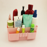 万能塑料彩色化妆品收纳盒桌面整理盒浴室防水储物盒