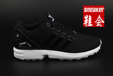 专柜正品Adidas Zx Flux三叶草黑白女鞋板鞋跑步鞋S79466/S76584