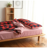 美式加厚拉绒色织全棉床单被套四件套1.8/2.0m床冬季保暖磨毛4件
