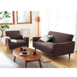 日式简约小户型布艺沙发客厅卧室咖啡厅单人双人三人布沙发椅折叠