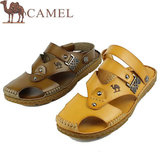 CAMEL 骆驼男鞋凉鞋沙滩鞋真皮包头休闲皮拖鞋夏季正品A262321059