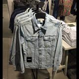 H&M HM代购 4月  LOVES COACHELLA 男装水洗牛仔重度做旧夹克外套