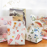 （3纸袋+3贴纸）樱花和风礼品纸袋/礼物包装/化妆品袋糖果袋 8款