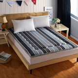 学生寝室上下铺格子条纹折叠床垫0.9米单人1.5m双人榻榻米床褥子