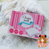 日本白元化妆棉Cotton labo化妆棉clean puff天然有机化妆棉 80枚
