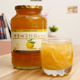 蜂蜜柚子茶果味茶1000g韩国进口包邮原装纯天然瓶装冲饮饮料 送杯