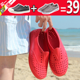 夏季镂空洞洞鞋男女款情侣沙滩鞋户外休闲防滑花园包头男士凉鞋