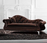 欧式新古典客厅贵妃椅 美式乡村卧室美人榻 别墅小户型沙发椅现货