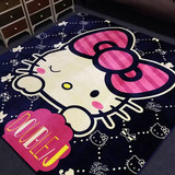 hello kitty卡通卧室客厅大号地垫 云肤绒瑜伽垫儿童KT猫爬行地毯