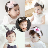 韩国版儿童发带发饰女宝宝头饰 头花发卡发夹 婴幼儿假发发箍饰品