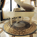 欧式中式美式样板间圆形地毯客厅茶几沙发 床边手工羊毛地毯定制