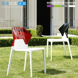 设计师休闲椅透明简约咖啡厅桌椅透明PC餐椅高档餐椅创意椅子设计