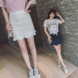 流苏牛仔裙高腰半身裙学生短裙2016夏季韩版女修身包臀显瘦A型