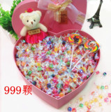 包邮999颗千纸鹤糖果礼盒装彩虹棒棒糖送女友儿童节生日创意礼物