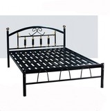特价铁艺床简约 双人床架1.5米 单人床1.2米 加厚床1.8米北京包邮