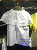 Ochirly欧时力专柜正品代购2016夏简约纯色短袖衬衫1HH2010250