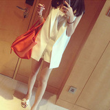 韩版夏季薄款西装马甲套装女中长款白色短款大码开衫背心外套