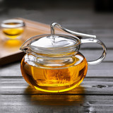 加厚压把玻璃花茶壶功夫水果欧式耐热迷你家用创意过滤茶具套装