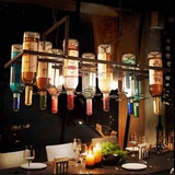 个性创意复古吊灯酒吧灯咖啡厅餐厅吧台北欧艺术吊灯玻璃酒瓶