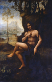 酒神巴克斯油画达芬奇世界名人名画人物肖像画超高清国画图片素材