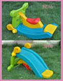 小摇马滑梯组合二合一塑料玩具儿童木马音乐摇摇椅两用宝宝摇摇马