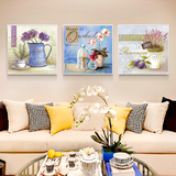 装饰画花卉客厅现代欧式田园壁画地中海餐厅挂画简约无框画冰晶画