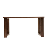 素月定制家具 黑胡桃木 全实木餐桌 可做工作台 原木餐桌 办公桌