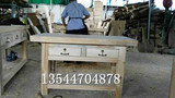 厂家直销木制钳工台实木工作台模具操作台 原木办公仪器工具桌
