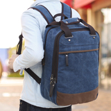 英伦男士背包双肩包旅行包大包休闲帆布包韩版男包学生书包行李包