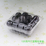 一个盒子标准125克pet环保塑料蓝莓包装盒孕妇杨梅水果盒厂家现货