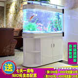 子弹头鱼缸玻璃水族箱金鱼缸热弯玻璃鱼缸1.2米1.5米小型中型大型