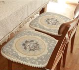 欧式刺绣奢华防滑实木座椅垫布艺提花餐椅垫 餐桌椅垫坐垫