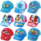 夏天儿童帽子1-4-8岁男女宝宝卡通鸭舌帽遮阳帽网格太阳帽凉帽潮