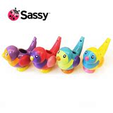 Sassy小鸟吹出鸟叫声DIY发声可爱哨子儿童创意口哨玩具 随机颜色