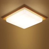 实木LED吸顶灯现代简约中式卧室客厅阳台过道日式韩式榻榻米灯具