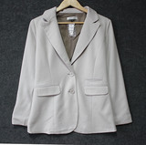 Q1-3外贸原单春秋女装修身两粒扣纯色休闲长袖百搭西装外套0.52