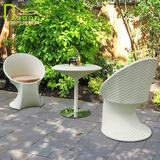 户外仿藤编花园庭院组合软装个性设计家具特价包邮藤桌椅套件