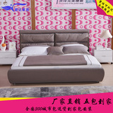 cbd布床慕斯同款1.5米软床1.8米简约现代布艺床可拆洗双人床婚床