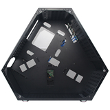 铝一佰外星人F6水冷机箱 ATX/M-ATX / ITX 侧透玻璃电脑机箱 黑色