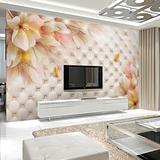 大型软包电视背景墙壁纸客厅定制无缝壁画3D立体影视墙纸现代简约