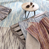 印度进口北欧现代手工编织黄麻美式乡村中式会所禅意客厅卧室地毯