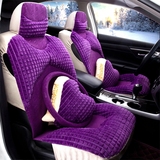 冬季汽车坐垫秋季通用新款座椅毛绒女座垫全包围可爱个性时尚座套